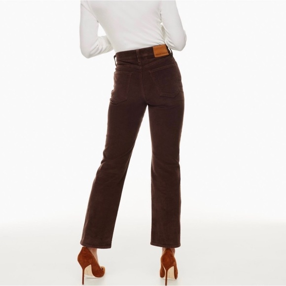 Aritzia Denim Forum The Arlo Brown New High Rise Ankle Length Jeans Sz 27 - Picture 4 of 15